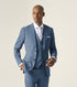 Skopes Lucien Tailored Teal Blue 3 Piece Suit